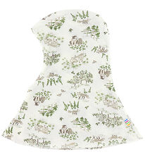 Joha Balaclava - Wool/Silk - 2-layer - Off White w. Trees