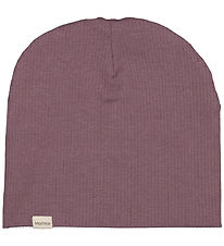 MarMar Mütze - Rib - Modal - Plum Shadow