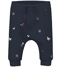 Name It Hosen - NbfVandora - Navy Blazer/Blumen Ente Hearts