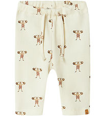 Lil' Atelier Hosen - Rib - NbmLavo - AOP - Turteltaube
