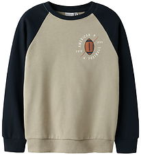 Name It Sweatshirt - NkmVildar - Iceland Fossil/American Footbal