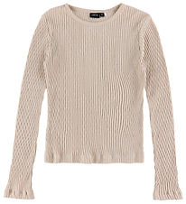 LMTD Blouse - Rib - NlfNinusa - Oatmeal