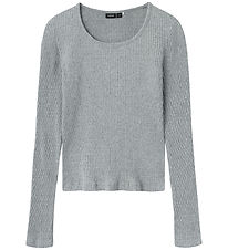 LMTD Blouse - Rib - NlfNinusa - Grey Melange