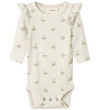 Lil' Atelier Body l/ä - Noos - Rib - Pastel Pergament/Swan