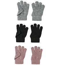 Name It Gloves - NmfMagic - 6-Pack - Black/Grey/Woodrose