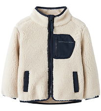 Name It Fleecejacke - NmnMattia - Moonbeam/CHEST Pocket Dark SA