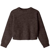 Name It Bluse - Strick - NkfHolly - Boxy - Seal Brown