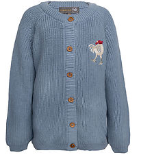 Hanevild Cardigan - Knitted - Wharf - Blue Blizzard