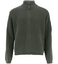 Gilet C.P. Company - Tricoté - Grape Leaf Green