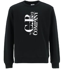 Sweat-shirt C.P. Company - Noir av. Blanc