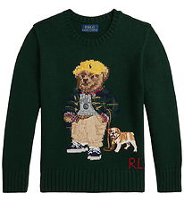 Polo Ralph Lauren Bluse - Strick - Moosachat m. Kuscheltier