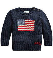 Polo Ralph Lauren Bluse - Strick - Flagge - Hunter Navy