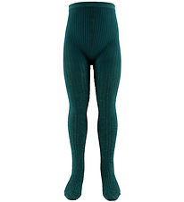 Molo Tights - Glitter Rib Tights - Cosmic Green