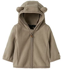 Name It Fleece Jacket - NbnMeeko - Timber Wolf