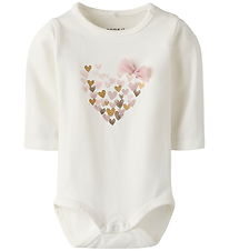 Name It Bodysuit l/s - NbfNiva - Cloud Dancer