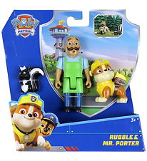 Paw Patrol Figure Set - Rubble & Mr. Porters