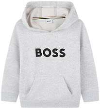 BOSS Hoodie - China Grey w. Logo