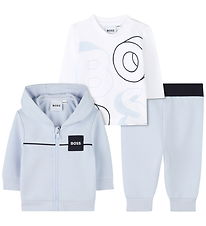 BOSS Gift Box - Sweat Set/Blouse - Pale Blue/White w. Print