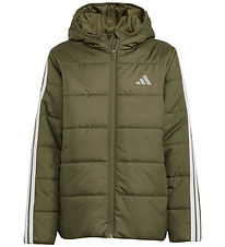 adidas Performance Puffer Jacket - J Ess 3S - Olistr/Black