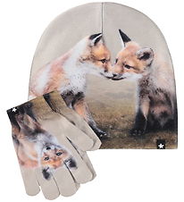 Molo Beanie w. Gloves - Kaya - Fox Cubs