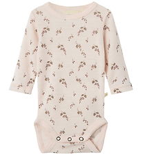 Lil' Atelier Bodysuit l/s - Noos - NbfNoel - Morganite/Berry