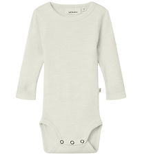 Lil' Atelier Bodysuit l/s - Noos - Rib - NbnNalu - Turtledove/ME