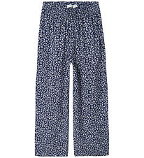 Name It Broek - NkfNettia - Breed - Blauwdruk/Flower