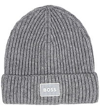 Bonnet BOSS - Tricoté - Heather Grey