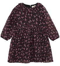 Creamie Kleid - Flower Dobby - Schwarz