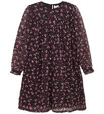 Creamie Dress - Dress Flower Dobby - Black