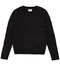 Creamie Blouse - Knitted - Pullover Knit - Black