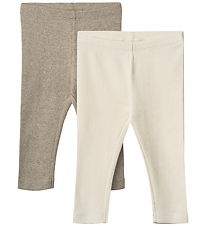 Wheat Leggings - Rib - 2-Pack - Jules - Gravel Melange