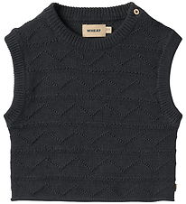Wheat Waistcoat - Knitted - Bobby - Navy