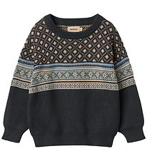 Wheat Blouse - Knitted - Julius - Navy