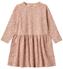 Wheat Dress - Bessie - Rose Dust Flower Meadow