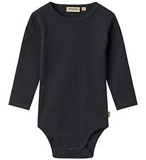 Wheat Bodysuit l/s - Rib - Berti - Navy