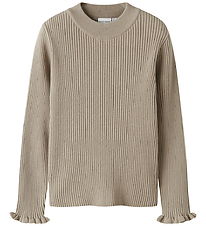 Name It Blouse - Rib - NkfVianna - Slim - Iceland Fossil