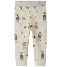 Name It Leggings - Wool - NbnWup - Peyote Melange/Bear