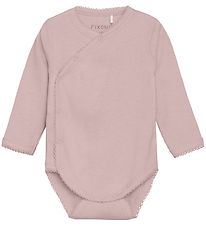 Fixoni Wrap Bodysuit l/s - Pale Mauve Melange