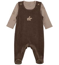 Fixoni Set - Bodysuit l/s/Jumpsuit - Velvet - Coffee Quartz