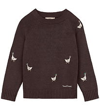Fliink Blouse - Gebreid - Mahdi - Koffieboon