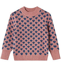 Fliink Blouse - Wol/Katoen - Gebreid - Janie Heart - Ash Rose