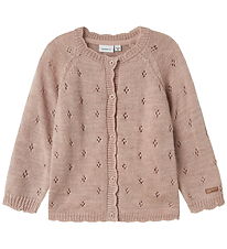 Name It Cardigan - Knitted - Wool - NmfWrilla - Shadow Gray