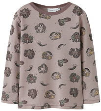 Name It Blouse - Wool - NmfWillit - Shadow Gray/Unicorn