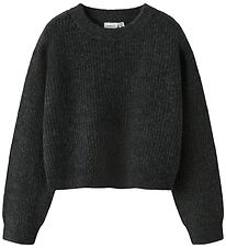 Name It Blouse - Noos - Knitted - NkfHolly - Dark Grey Melange