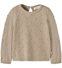 Lil' Atelier Blússa - Prjónað - NmnGable - Oxford Tan