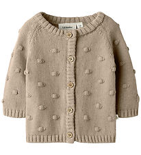 Lil' Atelier Cardigan - Knitted - NbfEmlen - Oxford Tan