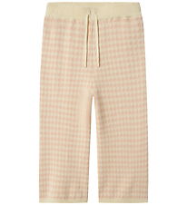 Lil' Atelier Trousers - Knitted - Wide - NmfNadie - Cameo Rose