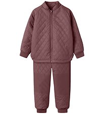 Name It Rainwear - Quilt - NmmMud - Rose Brown