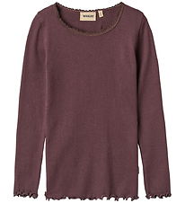 Wheat Blouse - Rib - Reese - Fudge